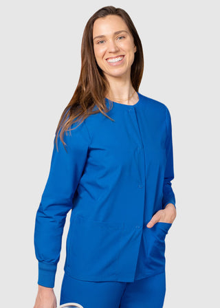 Adar Uniforms Womens Two Pocket Warm-Up Scrub Jacket
