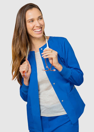 Adar Uniforms Womens Two Pocket Warm-Up Scrub Jacket