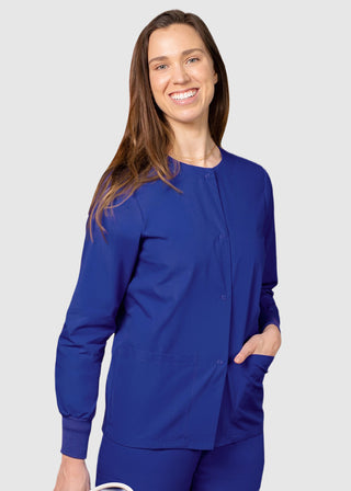 Adar Uniforms Womens Two Pocket Warm-Up Scrub Jacket