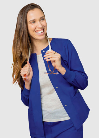 Adar Uniforms Womens Two Pocket Warm-Up Scrub Jacket