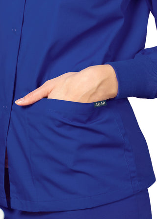 Adar Uniforms Womens Two Pocket Warm-Up Scrub Jacket