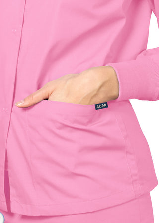 Adar Uniforms Womens Two Pocket Warm-Up Scrub Jacket