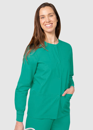 Adar Uniforms Womens Two Pocket Warm-Up Scrub Jacket