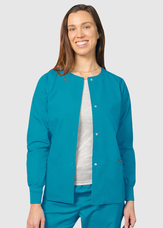 Adar Uniforms Womens Two Pocket Warm-Up Scrub Jacket