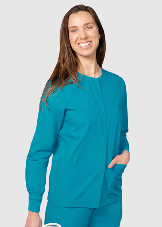 Adar Uniforms Womens Two Pocket Warm-Up Scrub Jacket