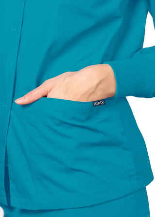 Adar Uniforms Womens Two Pocket Warm-Up Scrub Jacket