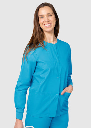 Adar Uniforms Womens Two Pocket Warm-Up Scrub Jacket