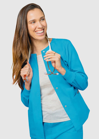 Adar Uniforms Womens Two Pocket Warm-Up Scrub Jacket