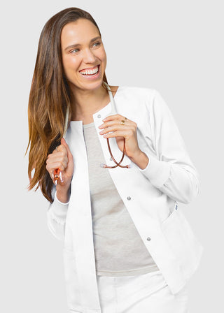 Adar Uniforms Womens Two Pocket Warm-Up Scrub Jacket