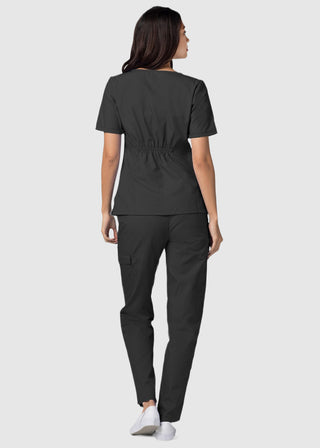 Adar Classic Fit Sweetheart V-Neck Nursing Scrub Top