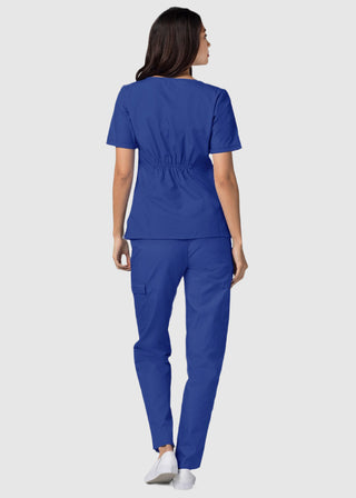 Adar Classic Fit Sweetheart V-Neck Nursing Scrub Top