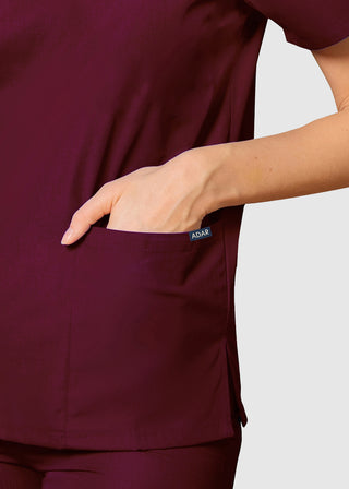 Free Embroidery Unisex Basic Nurse Scrub Set