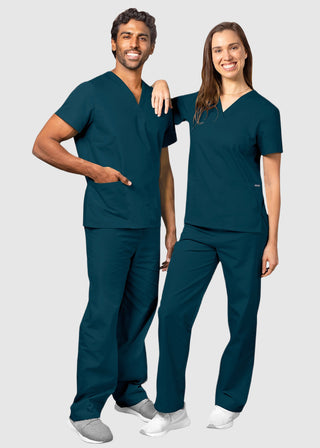 Free Embroidery Unisex Basic Nurse Scrub Set