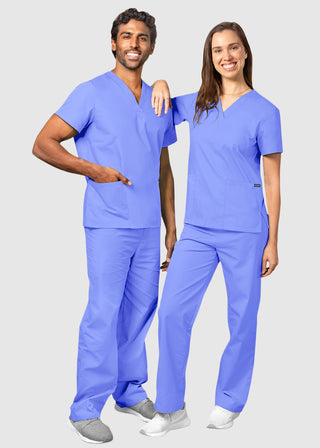 Free Embroidery Unisex Basic Nurse Scrub Set