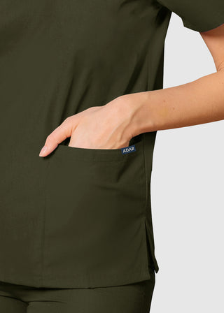 Adar Uniform Unisex Basic Nurse Scrub Set