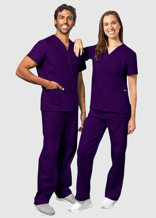 Free Embroidery Unisex Basic Nurse Scrub Set