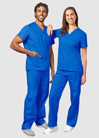Free Embroidery Unisex Basic Nurse Scrub Set