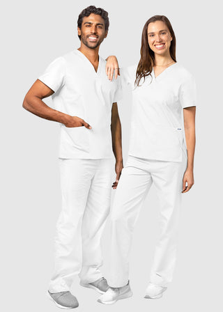 Free Embroidery Unisex Basic Nurse Scrub Set
