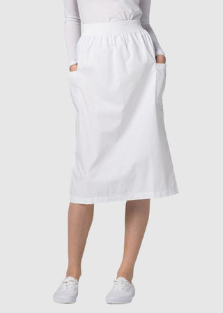 Adar Nurses Two Pocket A-Line Knee Length Uniform Skirt