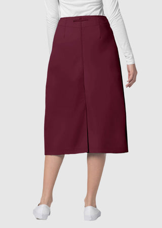 Adar Women Two Pocket Mid-Calf Drawstring Uniform Skirt