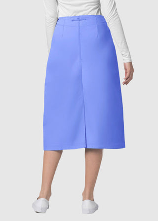 Adar Women Two Pocket Mid-Calf Drawstring Uniform Skirt