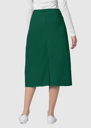 Adar Women Two Pocket Mid-Calf Drawstring Uniform Skirt