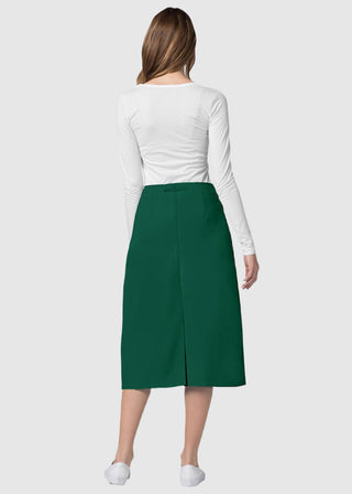 Adar Women Two Pocket Mid-Calf Drawstring Uniform Skirt