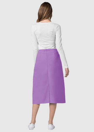 Adar Women Two Pocket Mid-Calf Drawstring Uniform Skirt