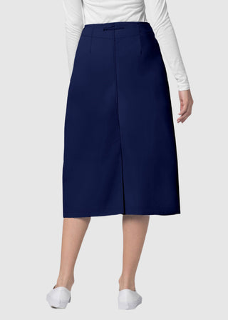 Adar Women Two Pocket Mid-Calf Drawstring Uniform Skirt