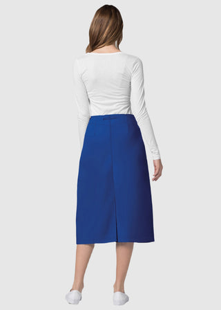 Adar Women Two Pocket Mid-Calf Drawstring Uniform Skirt