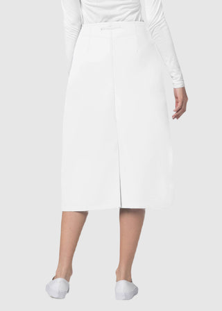 Adar Women Two Pocket Mid-Calf Drawstring Uniform Skirt