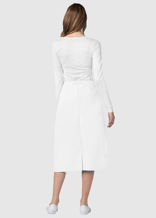 Adar Women Two Pocket Mid-Calf Drawstring Uniform Skirt