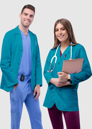 Adar 31 Inches Classic Three Pocket Unisex Consultation Coat