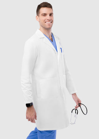 Adar Unisex 39 Inches Multi Pocket Midriff Back Lab Coat