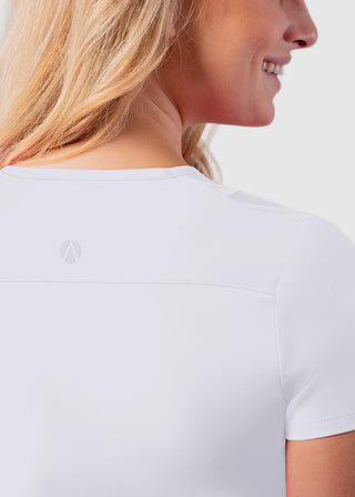 Adar Women's Bib Front Smock V-neck scrub Top