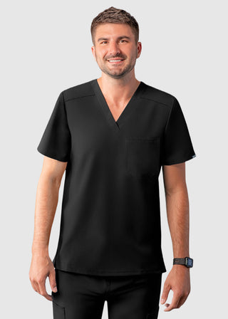 Adar Addition Men's Contemporary Fit V-Neck Scrub Top