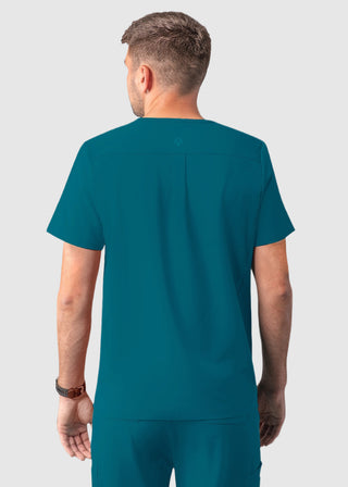 Adar Addition Men's Contemporary Fit V-Neck Scrub Top