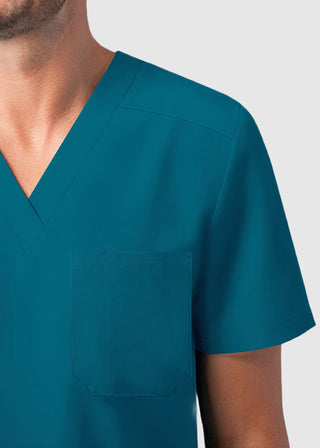 Adar Addition Men's Contemporary Fit V-Neck Scrub Top