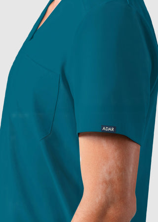 Adar Addition Men's Contemporary Fit V-Neck Scrub Top