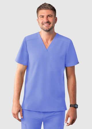 Adar Addition Men's Contemporary Fit V-Neck Scrub Top