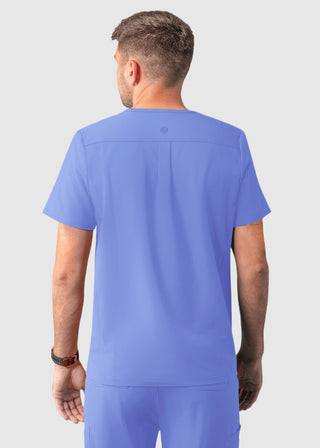 Adar Addition Men's Contemporary Fit V-Neck Scrub Top