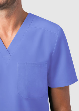 Adar Addition Men's Contemporary Fit V-Neck Scrub Top