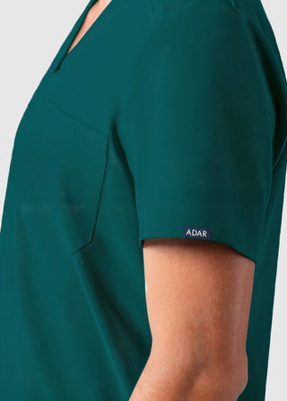 Adar Addition Men's Contemporary Fit V-Neck Scrub Top