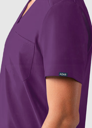 ADAR Addition Men's Classic V-Neck Scrub Top