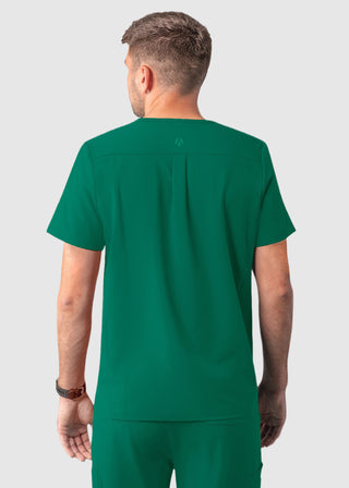 Adar Addition Men's Contemporary Fit V-Neck Scrub Top