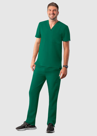 Adar Addition Men's Contemporary Fit V-Neck Scrub Top