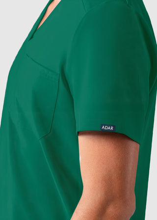 Adar Addition Men's Contemporary Fit V-Neck Scrub Top