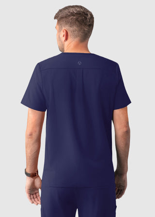 Adar Addition Men's Contemporary Fit V-Neck Scrub Top