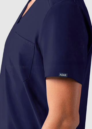 Adar Addition Men's Contemporary Fit V-Neck Scrub Top