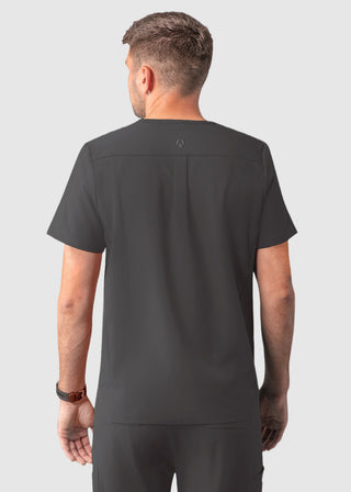 Adar Addition Men's Contemporary Fit V-Neck Scrub Top